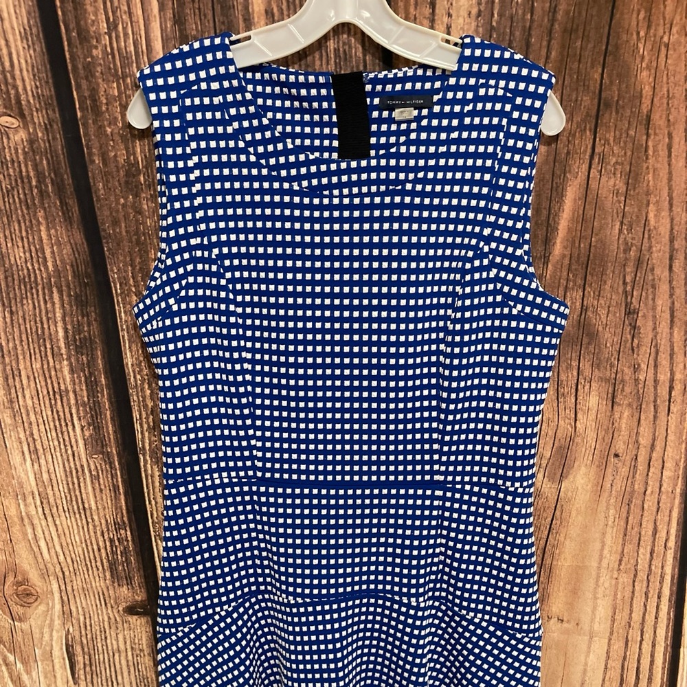 Tommy Hilfiger Blue Checkered Dress Size 14